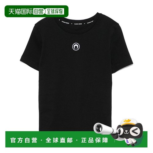 1h可退 潮奢 Marine Serre 女士 圆领T恤 WTT012ACJER0008