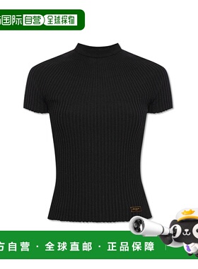 BALMAIN 女士针织毛衣 DF1AL004KE930PA AW2024 黑色针织衫