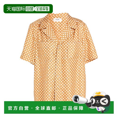 Celine 思琳 女士 Blouses 真丝衬衫 orange橙色 舒适时尚