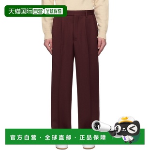 男士 酒红色 长裤 潮奢 MRF24 Braided Bode Twill 1h可退 Riding