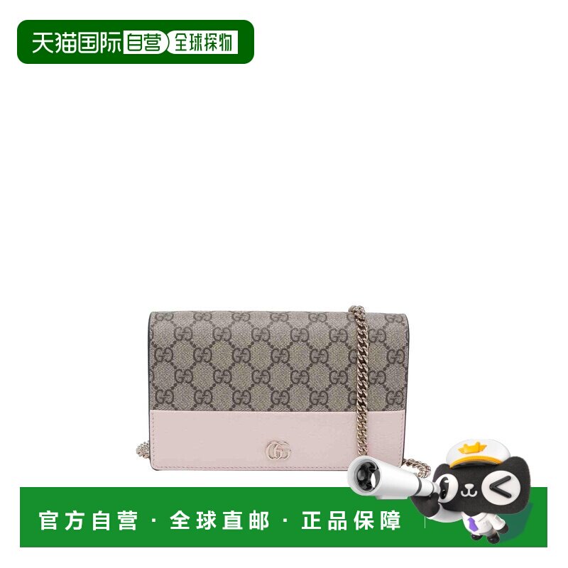 GUCCI 女士钱包 497985AAFXM5743 SS2026 花色 Leather and GG fa