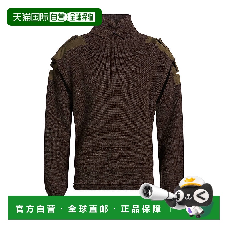 1h可退 潮奢 Burberry 巴宝莉 男士 高领上衣 brown棕色 舒适时尚