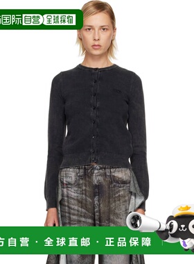 1h可退 潮奢 Diesel 迪赛 女士 黑色 M-Bethanie 开衫 A218590QKB