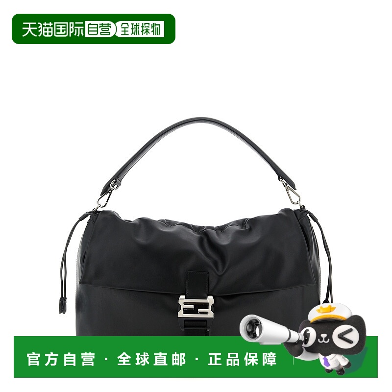 1h可退 FENDI 男士单肩包 7VA665AV8BF0GXN AW2025 黑色 MAMMA BA