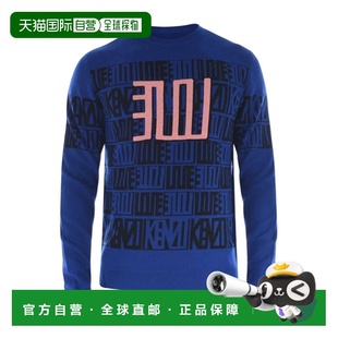 男士 蓝色 针织毛衣 AW2022 圆领针织毛衣 F565PU2283CL77 KENZO