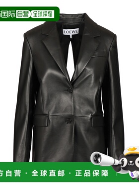 LOEWE 女士夹克 S359Y19LAK1100 AW2026 黑色 Lambskin Nappa Jac