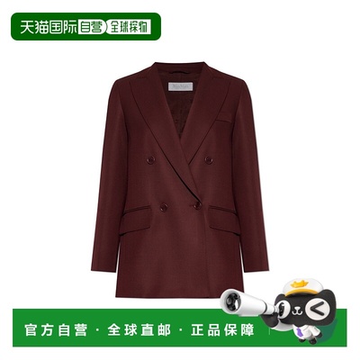 1h可退 MAX MARA 女士外套 FARAD2521046122005 AW2025 酒红色