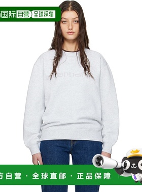1h可退 潮奢 Carhartt 卡哈特 女士 灰色 Rivet Script 套头衫 I0