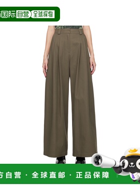 ALEXANDER WANG 女士休闲裤 1WC4244778ARMYGREEN阔腿裤西装裤