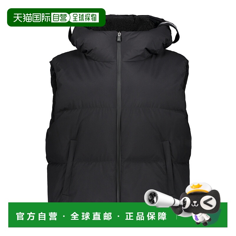 1h可退 HERNO 女士马甲 PI00325DL111069300 AW2023 黑色 连帽羽