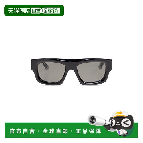 GUCCI 男士太阳镜 823843J07401012 AW2025 黑色 Black acetate s