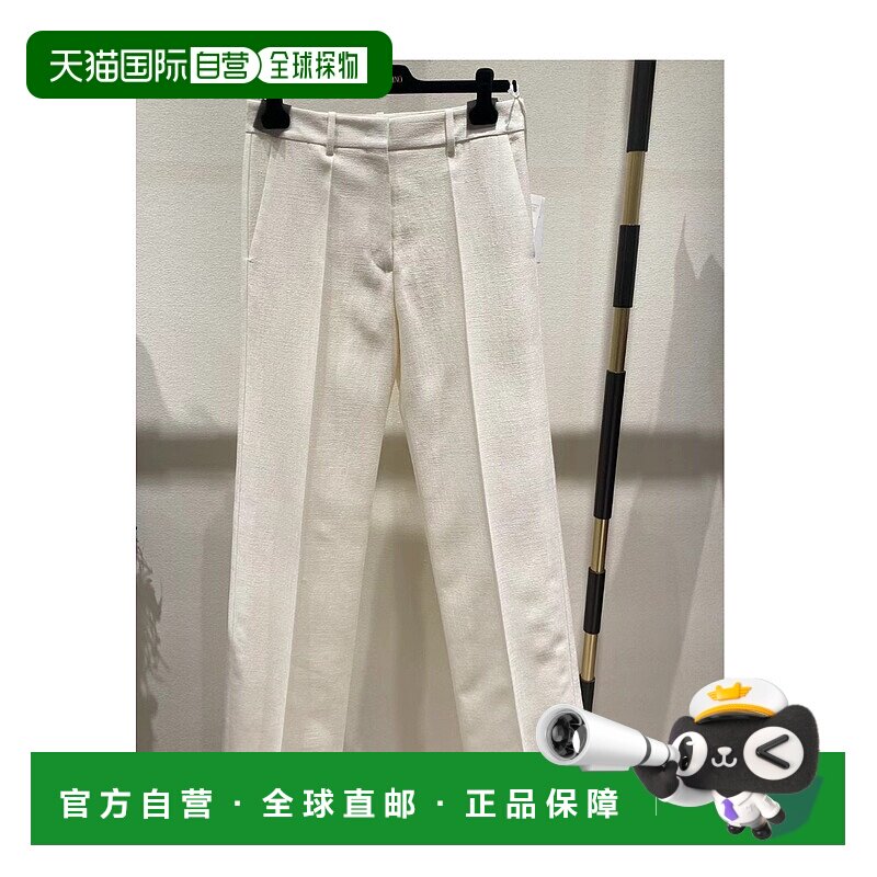 1h可退 奢淘 Valentino 折痕细节休闲裤 女 4B3RB4M78BQ直筒裤