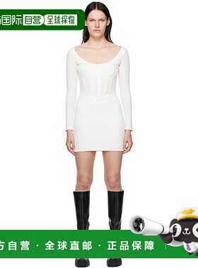 1h可退 潮奢 Dion Lee 女士 白色 Rib Corset 连衣裙 A9750F21