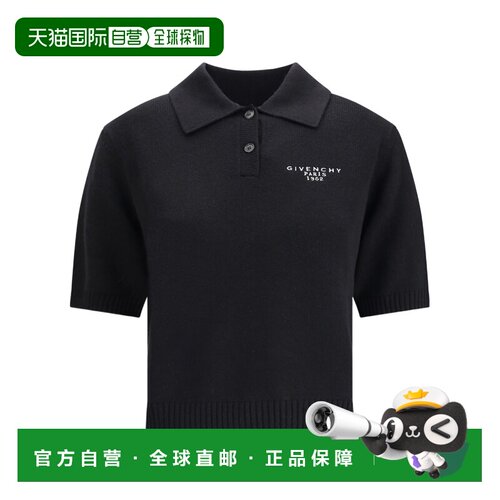1h可退 GIVENCHY 女士POLO衫 BWL0084ZSN001 AW2025 黑色