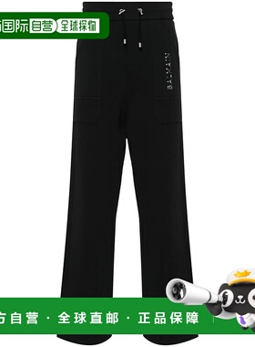 BALMAIN 男士休闲裤 CH1OB214BC61EHR AW2024 黑色 Elastic waist