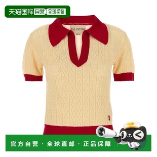 女士针织毛衣 翻领短袖 BKC65H9GSBRS 花色 针织 AW2025 VALENTINO