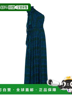 1h可退 潮奢 ULLA JOHNSON 女士 长款连衣裙 green绿色 舒适时尚