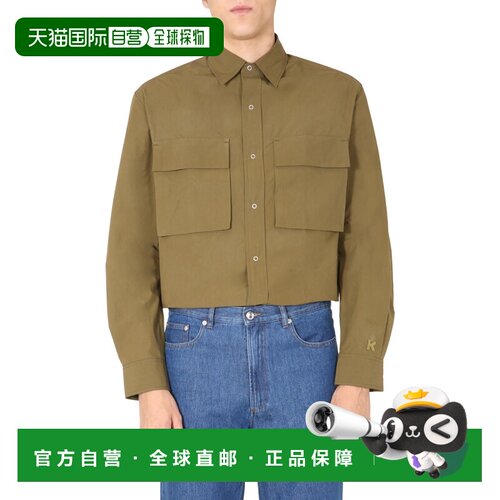 KENZO 男士衬衫 FA65CH5209SA50 AW2020 棕色 OVERSIZE FIT SHIRT