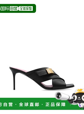 BALMAIN 女士凉鞋 DN1UR978LVLN0PA AW2024 黑色 方头高跟凉鞋