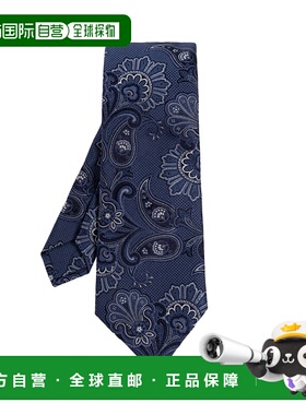 1h可退 ETRO 男士领带 MASA0001AQ396S9883 SS2026 深蓝色 Silk t