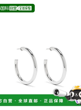 LEMAIRE 女士耳饰 JW0096LO0042BK927 CO 白色 Classic hoop earr