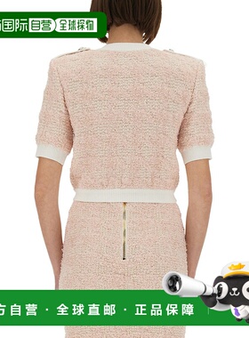 BALMAIN 女士针织衫 FF1KL235KI72OIN AW2025 粉红色短袖