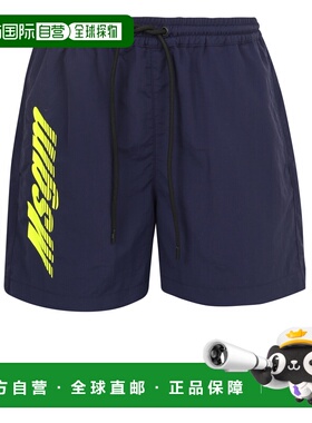 MSGM 男士拖鞋 3240MB12X22700089 SS2022 蓝色 Logo-print swim