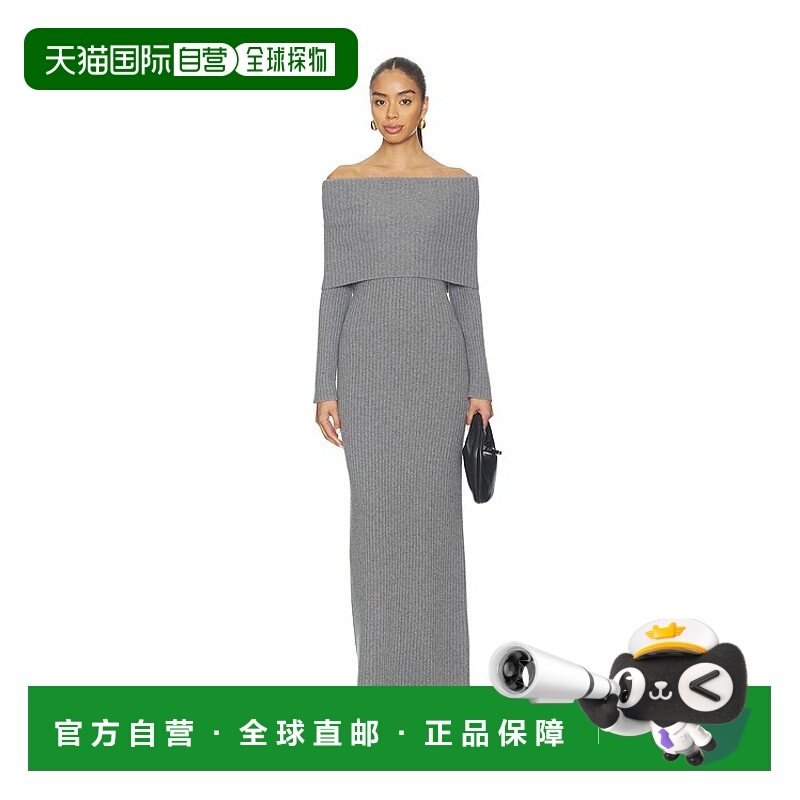 潮奢 THEORY 希尔瑞 女士 Over 肩罗纹连衣裙 P1011706