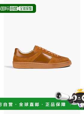 1h可退 潮奢 Sandro 男士 皮质绒面革运动鞋 SHACH01138OF195472C