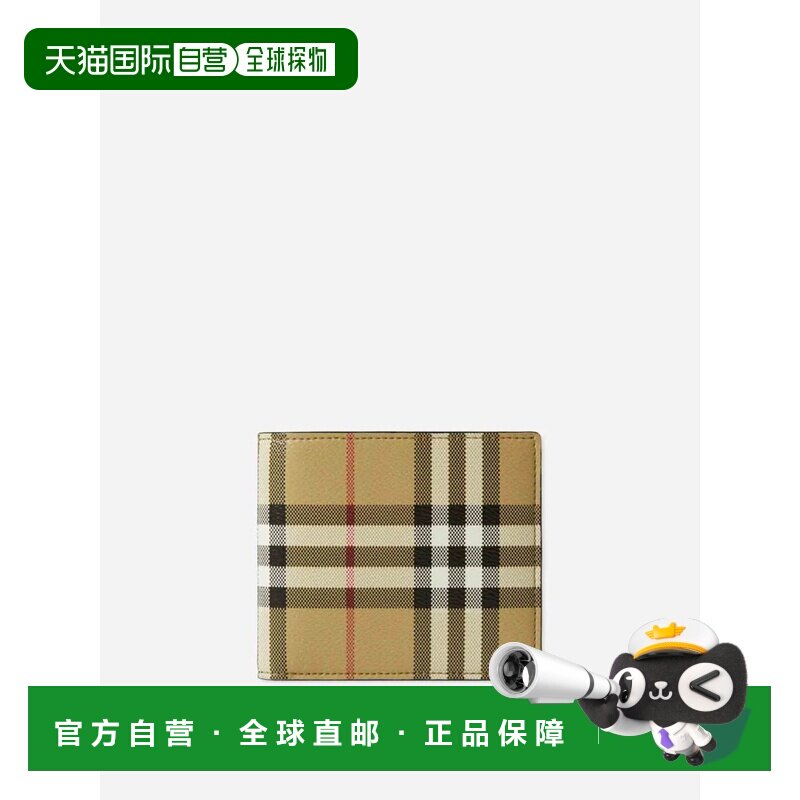 BURBERRY 男士钱包 8113133A7026 SS2026 黑色 Burberry Leather