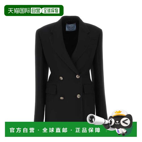 PRADA 女士西服 P508NS2221EVUF0002 SS2023 黑色 Black wool ble