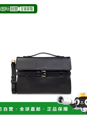 1h可退 MOSCHINO 女士手提包 MC4160PP1MOA0000 CO 黑色 翻盖手提