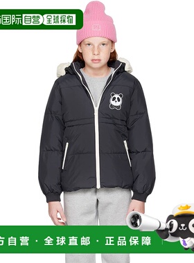 1h可退 潮奢 Mini Rodini 女童 黑色 Panda 儿童填充夹克童装 227