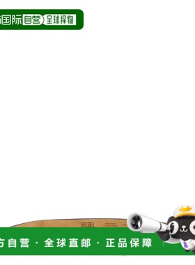 DIESEL 男士腰带 X10598PR080H0099 AW2025 棕色 涂鸦扣皮带