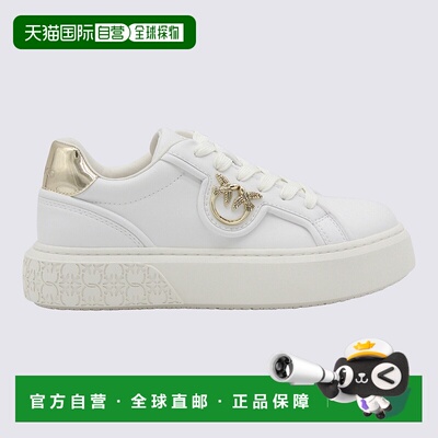 PINKO 女士运动鞋 SS0041P087Z1B AW2025 白色 系带运动鞋