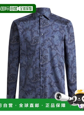 ETRO 男士衬衫 MRIB000199SA5F2X0883 SS2025 蓝色