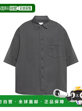 LEMAIRE 男士衬衫 SH1174LD1041BL714 SS2025 黑色