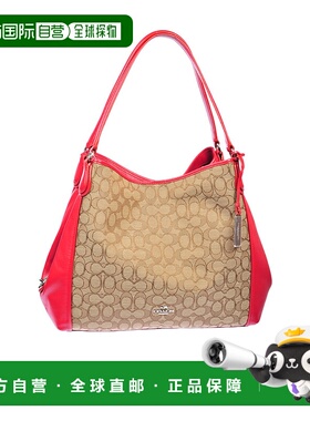 COACH 女士斜挎包 33523BEIGEROSSOBEIGE SS2022 花色蔻驰手提包