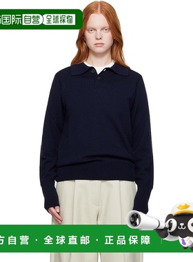1h可退 潮奢 Studio Nicholson 女士 海军蓝 Sark Polo 衫 SARKSN