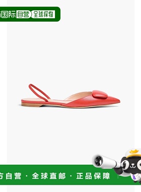 1h可退 潮奢 Rupert Sanderson 女士 Sabine 精饰皮质露跟尖头平