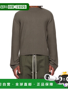RICK OWENS 男士针织衫 RU02E1665KLWS34 AW2025 绿色长袖羊绒