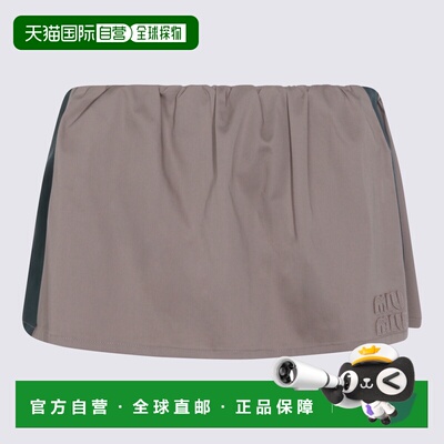 MIU MIU 女士半身裙 MG2638SOOO19CTF0D3K SS2026a字裙
