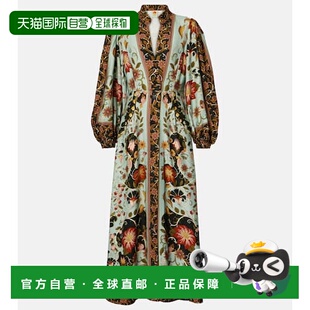 RIO 女士 Flowing 1h可退 蓝色花朵长款 FARM Beauty 连衣裙 潮奢