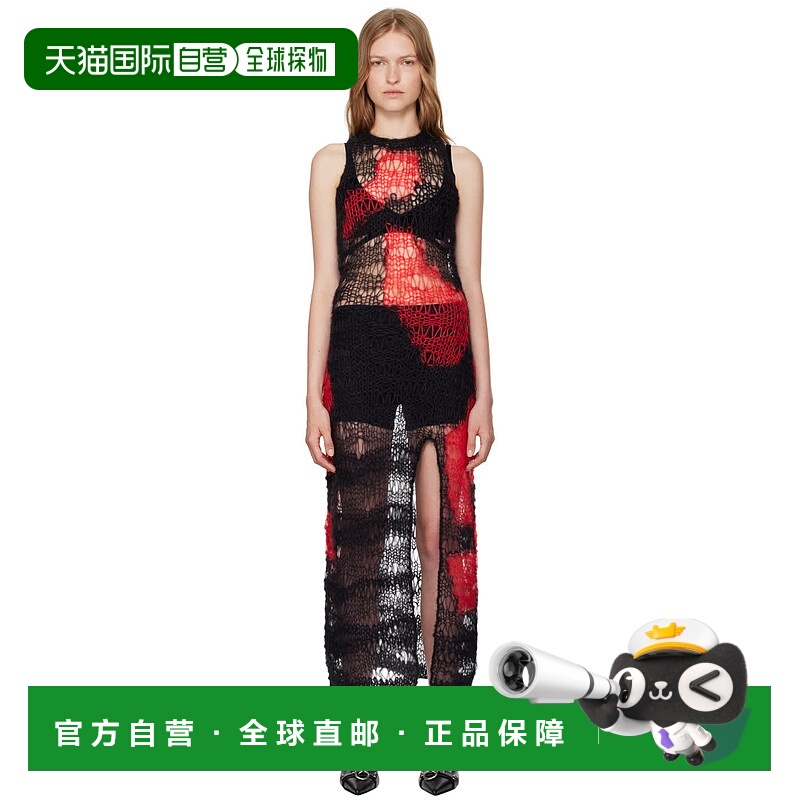 1h可退 潮奢 MISBHV 女士 黑色 & 红色 Antwerp 连衣裙 241W845