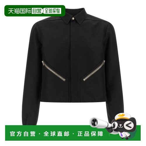 RICK OWENS 男士衬衫 RU01F2742CDU09 SS2026 黑色【付后1h可退】
