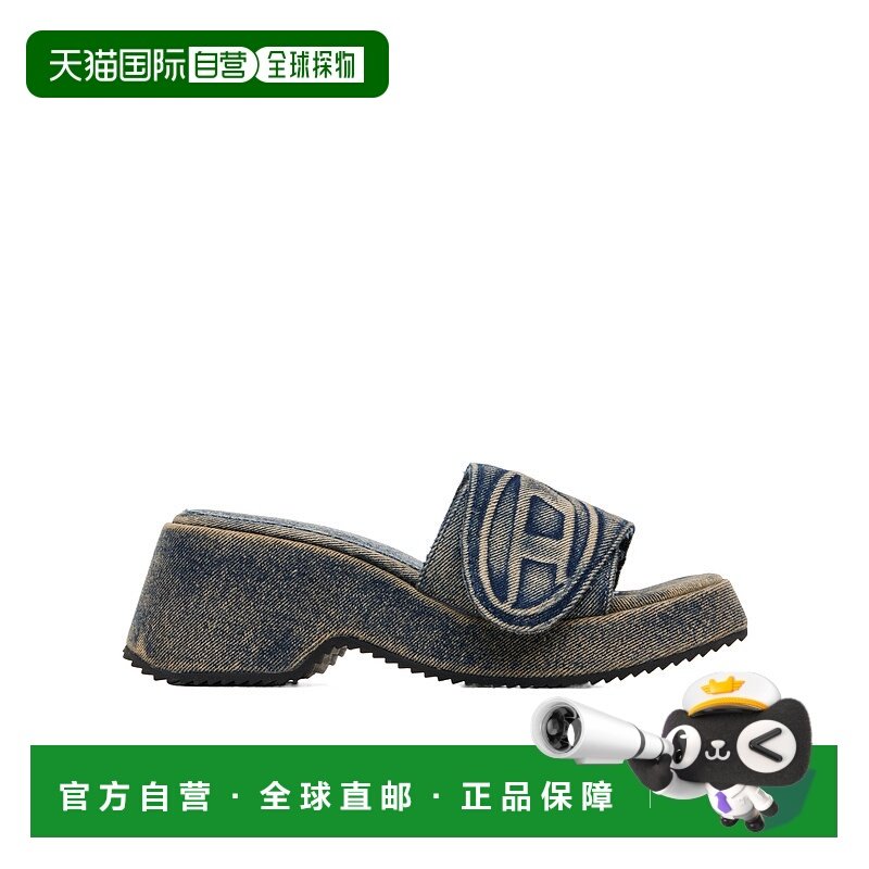 DIESEL 女士凉鞋 Y03284PR617H1940 AW2025 灰色 SA-OVAL D PF W