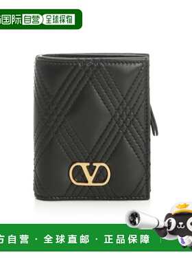 VALENTINO 女士卡包 WP0AS0MIC0NO AW2025 黑色 VLogo钱包