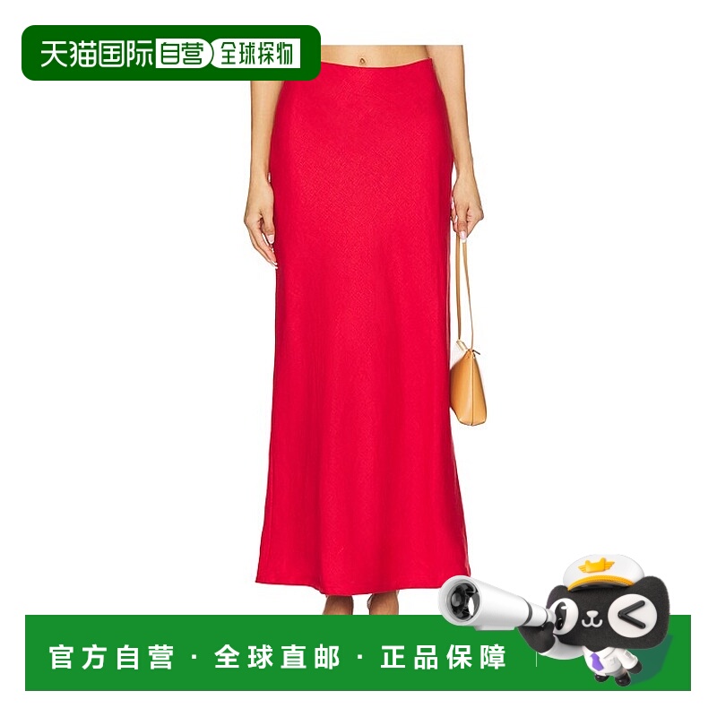 1h可退 潮奢 FAITHFULL THE BRAND 女士 Elise 半身裙 FF3633RED