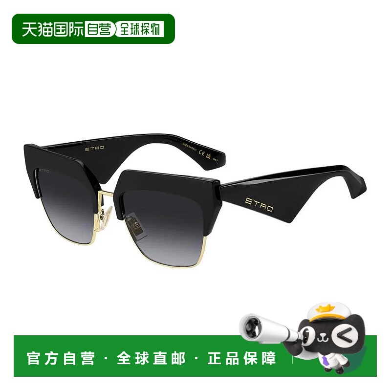 1h可退 ETRO 女士眼镜 CLUB807 SS2025 黑色 Etro Sunglasses