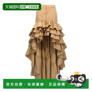 MOSCHINO 浅棕色 女士半身裙 SS2025 Beige 011805140081 1h可退